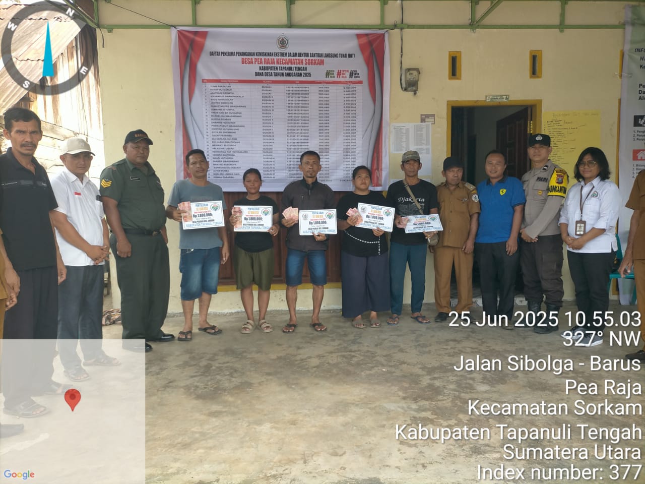 Pemdes Pearaja Salurkan BLT Dana Desa 2025